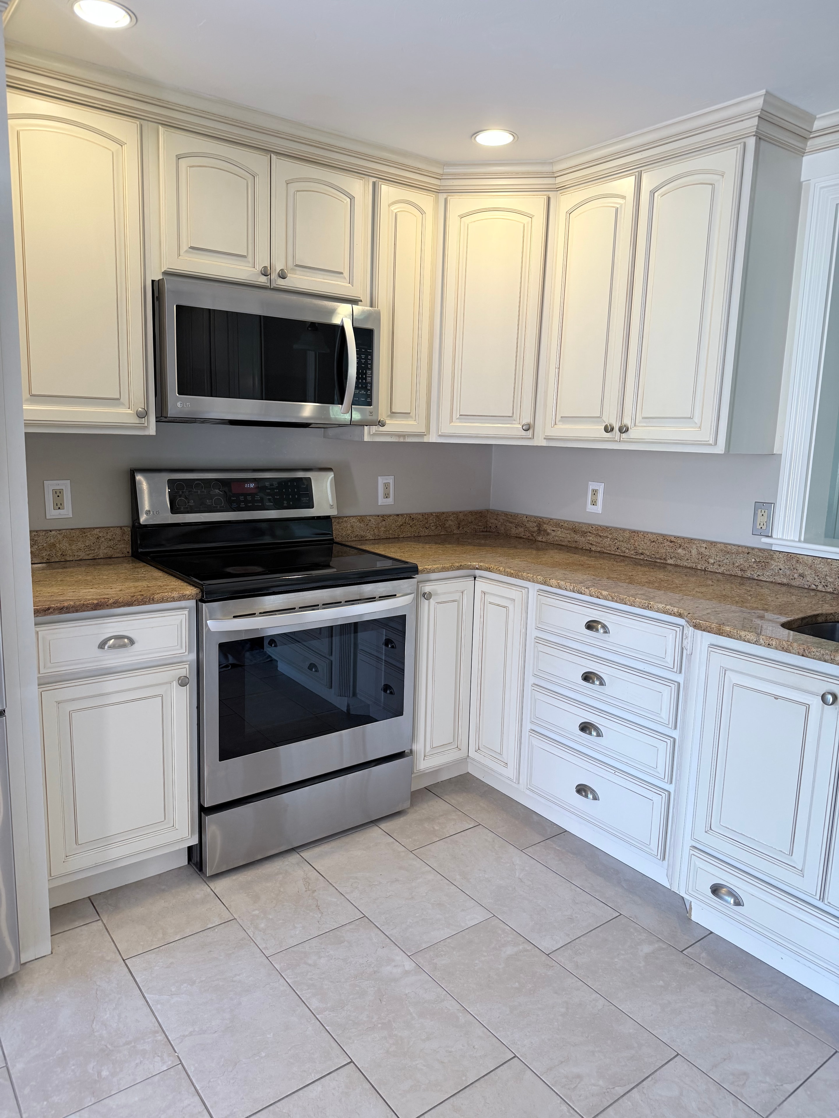 Residential property, North borough MA before cabinet transformation